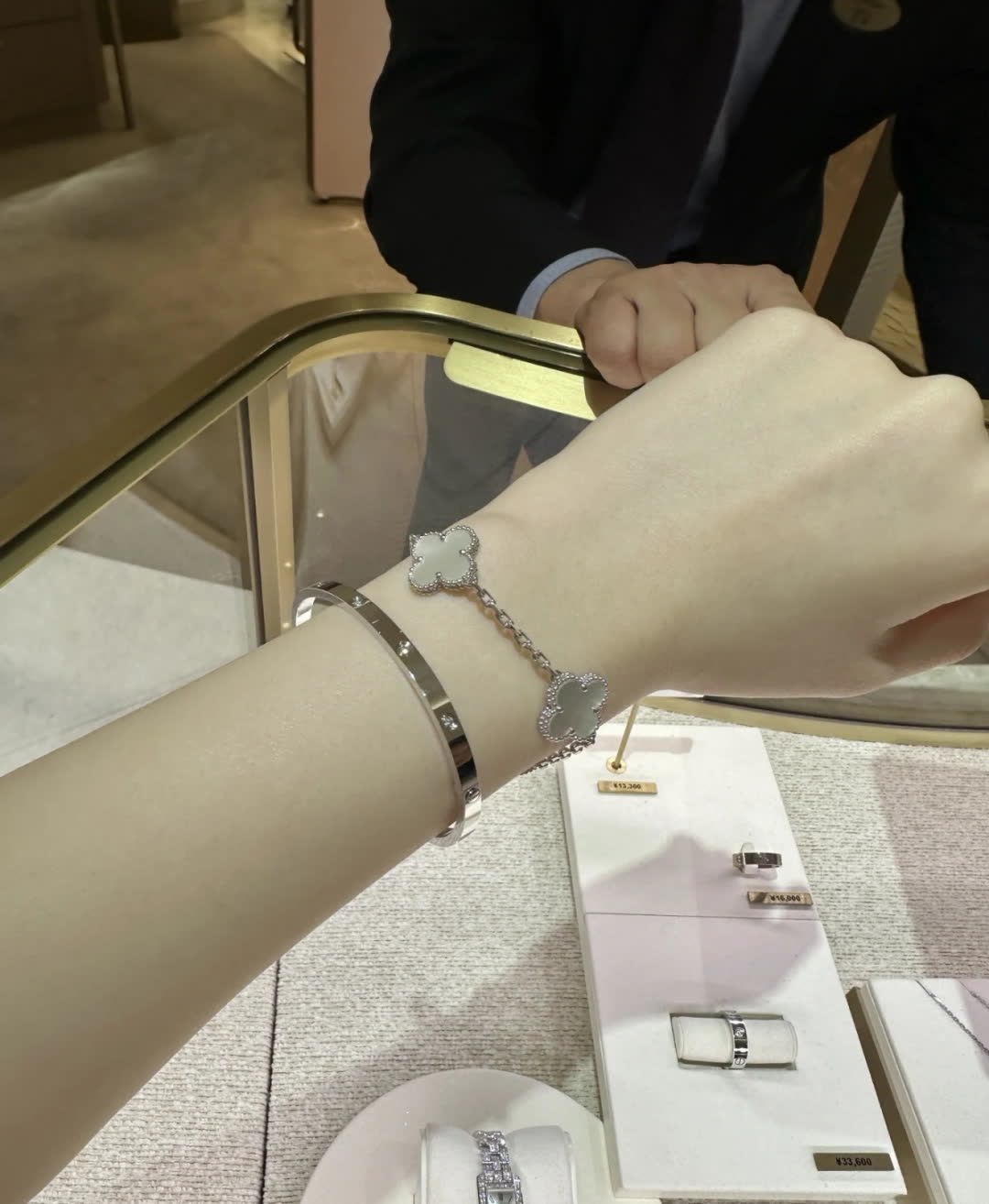 Van Cleef & Arpels Alhambra White Gold Bracelet